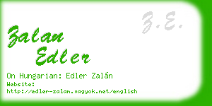 zalan edler business card